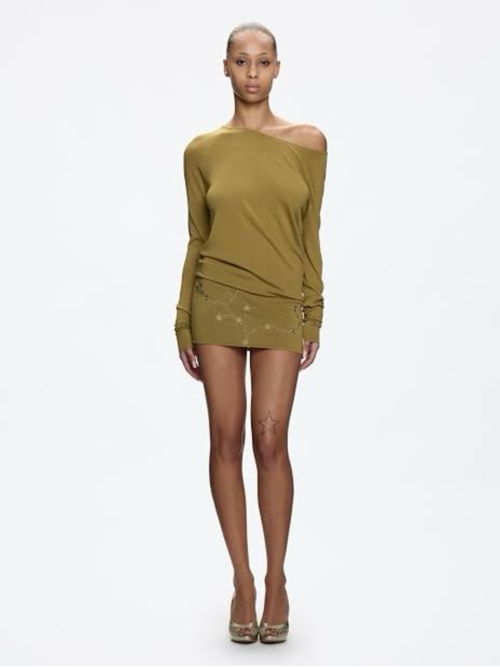 Tankair RARE Green Asymmetrical Dress